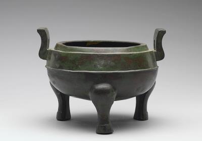 图片[2]-Ding cauldron with linear pattern, Han dynasty (206 BCE-220 CE)-China Archive